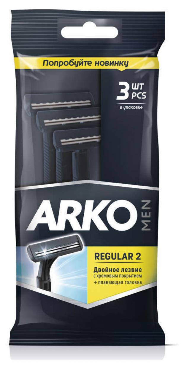 

Станок для бритья Arko Regular 2 двойное лезвие, 3 шт