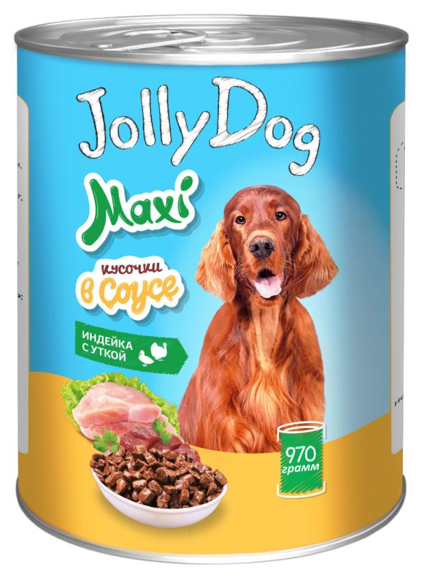 

Корм консервированный для собак Зоогурман Jolly Dog Индейка с уткой, 970 г