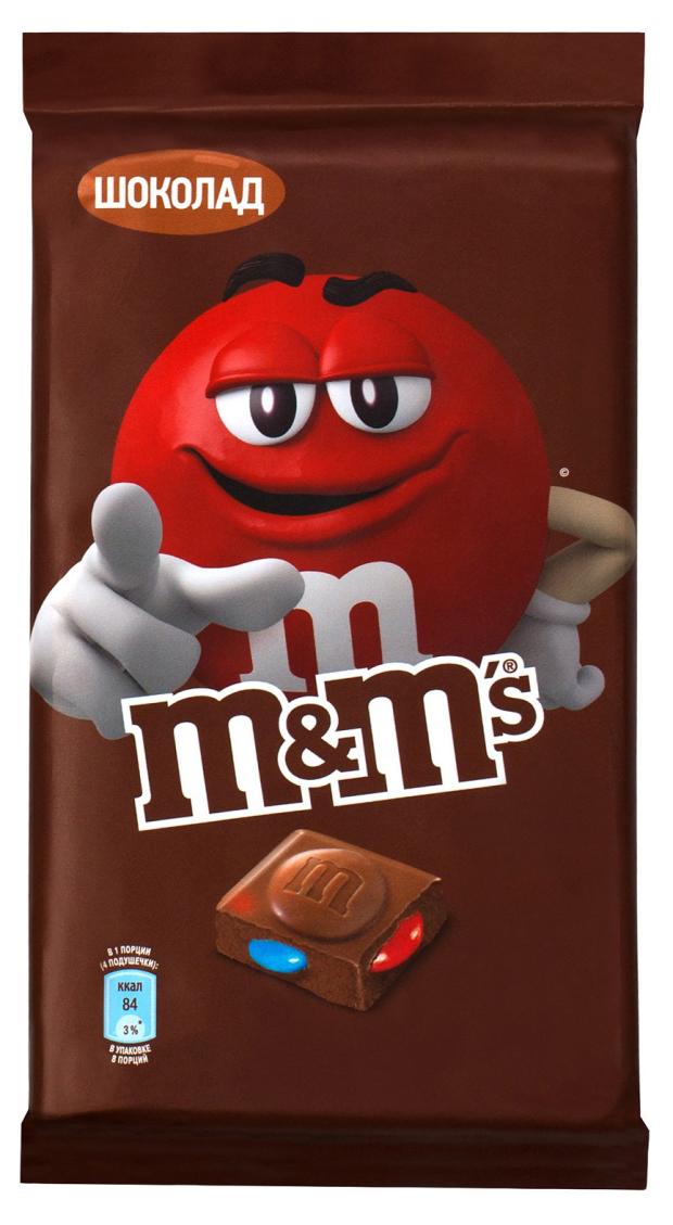 

Шоколад молочный M&M's с разноцветным драже, 125 г