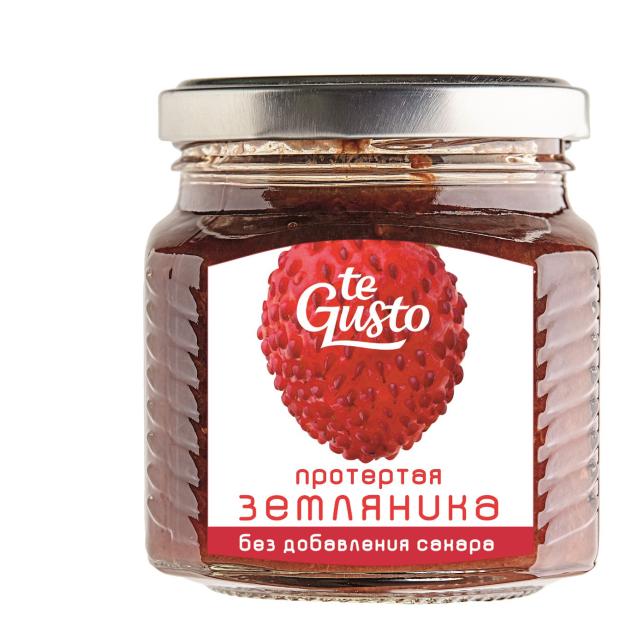 Земляника протертая te Gusto без сахара, 300 г