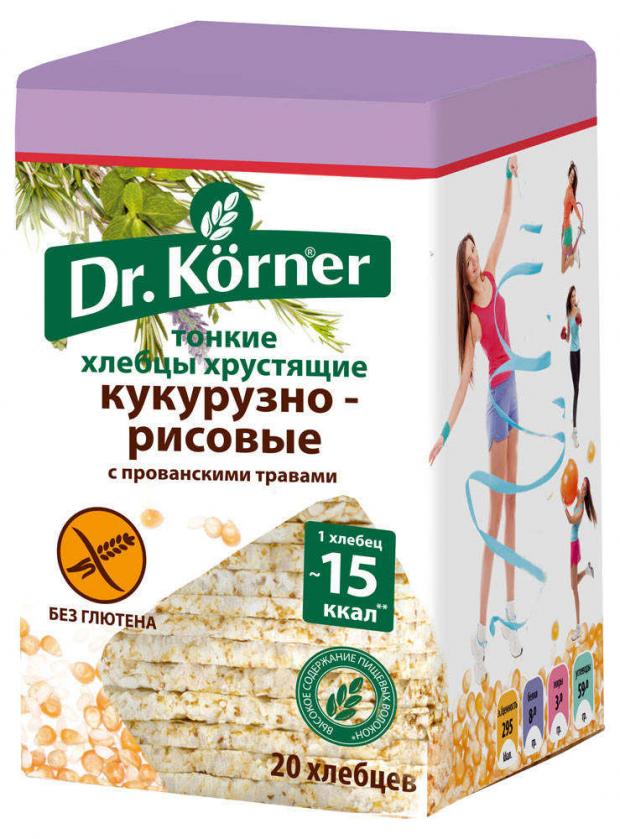 

Хлебцы кукурузно-рисовые Dr. Korner с прованскими травами тонкие, 100 г