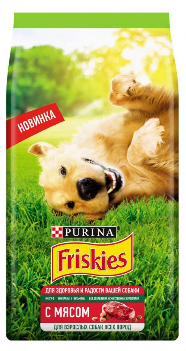 

Cухой корм для взрослых собак Friskies с мясом, 2кг