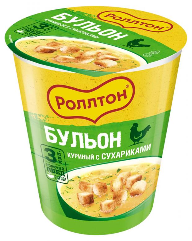 

Бульон «Роллтон» куриный с сухариками, 30 г