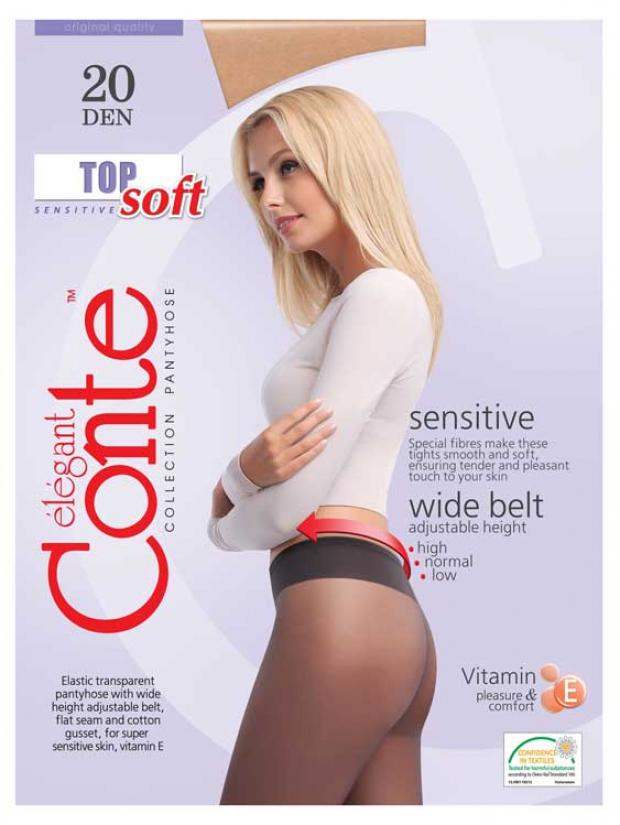 Колготки Conte Top Soft 15 Nero, размер 3