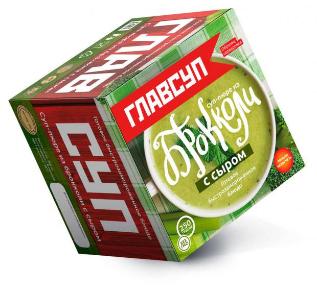 

Суп-пюре «ГЛАВСУП» из брокколи с сыром, 250 г