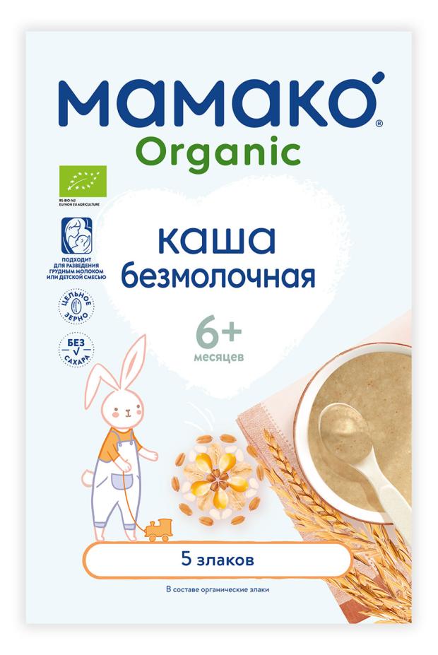 

Каша безмолочная Мамако Органик 5 злаков с 6 мес., 200 г