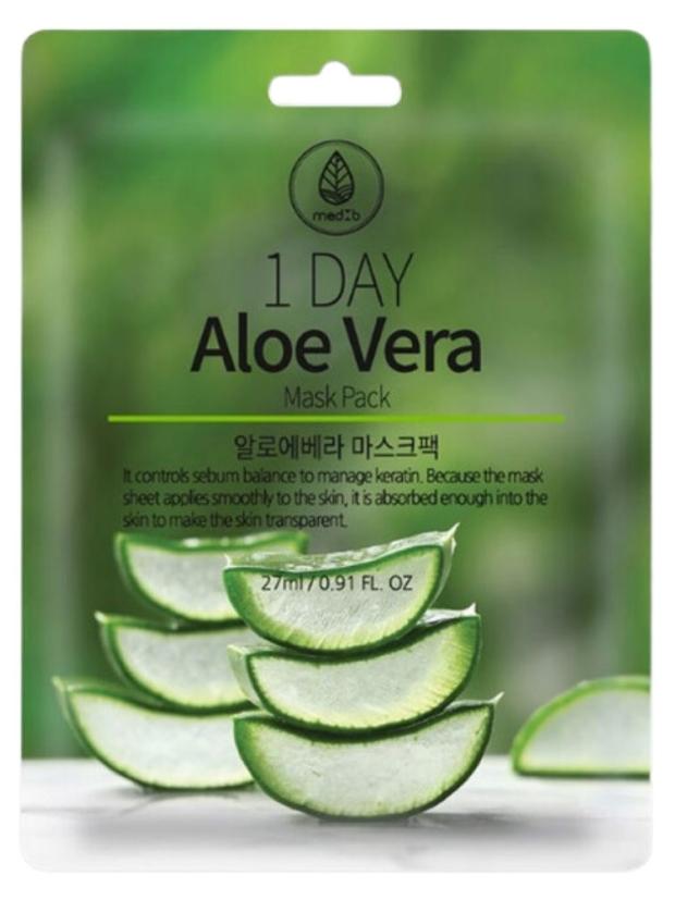 

Маска тканевая для лица MEDB 1 day aloe с экстрактом алоэ, 27 мл
