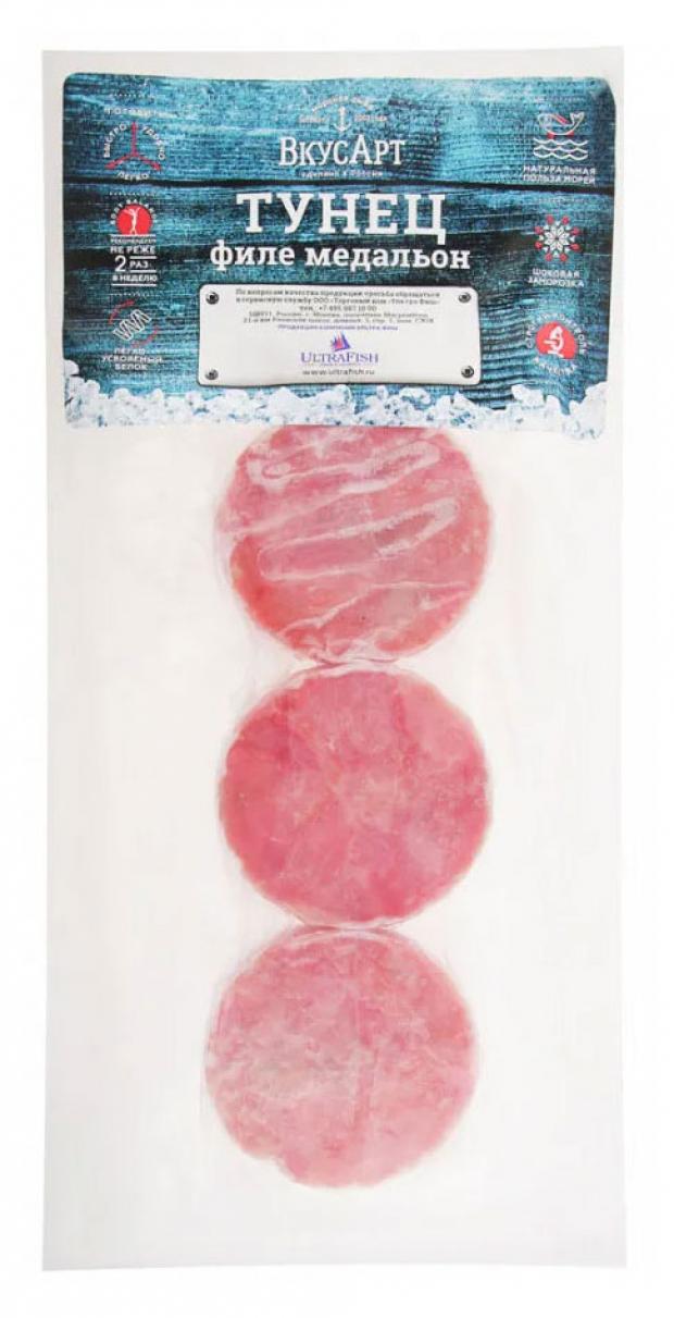 Тунец замороженный Вкус Арт медальоны 400 г 289₽