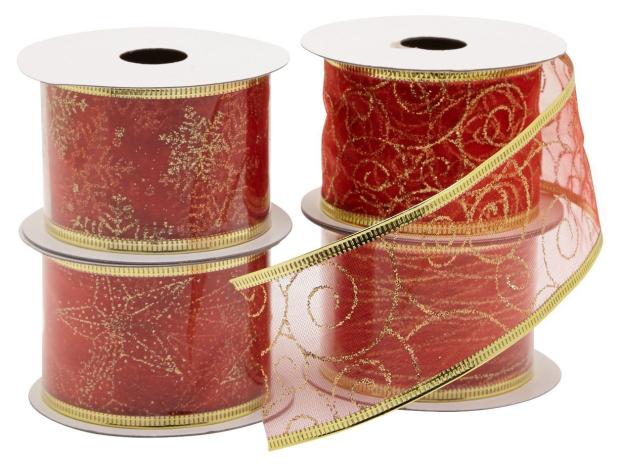 

Декоративная лента красная, 2,7 м