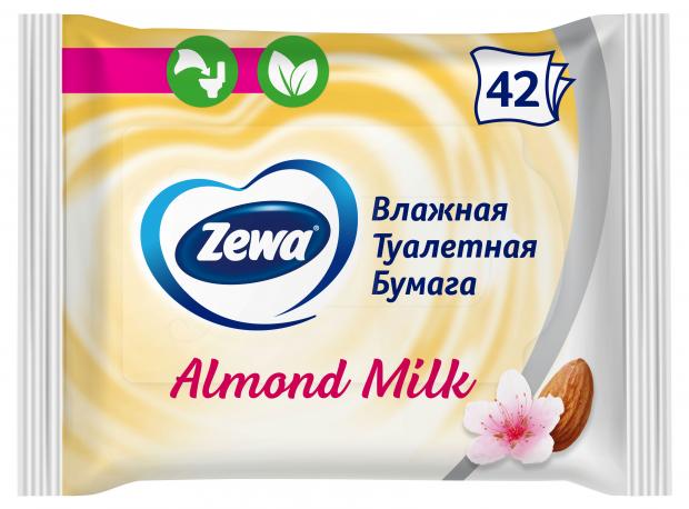 

Бумага туалетная Zewa Миндальное молочко, влажная, 42 шт