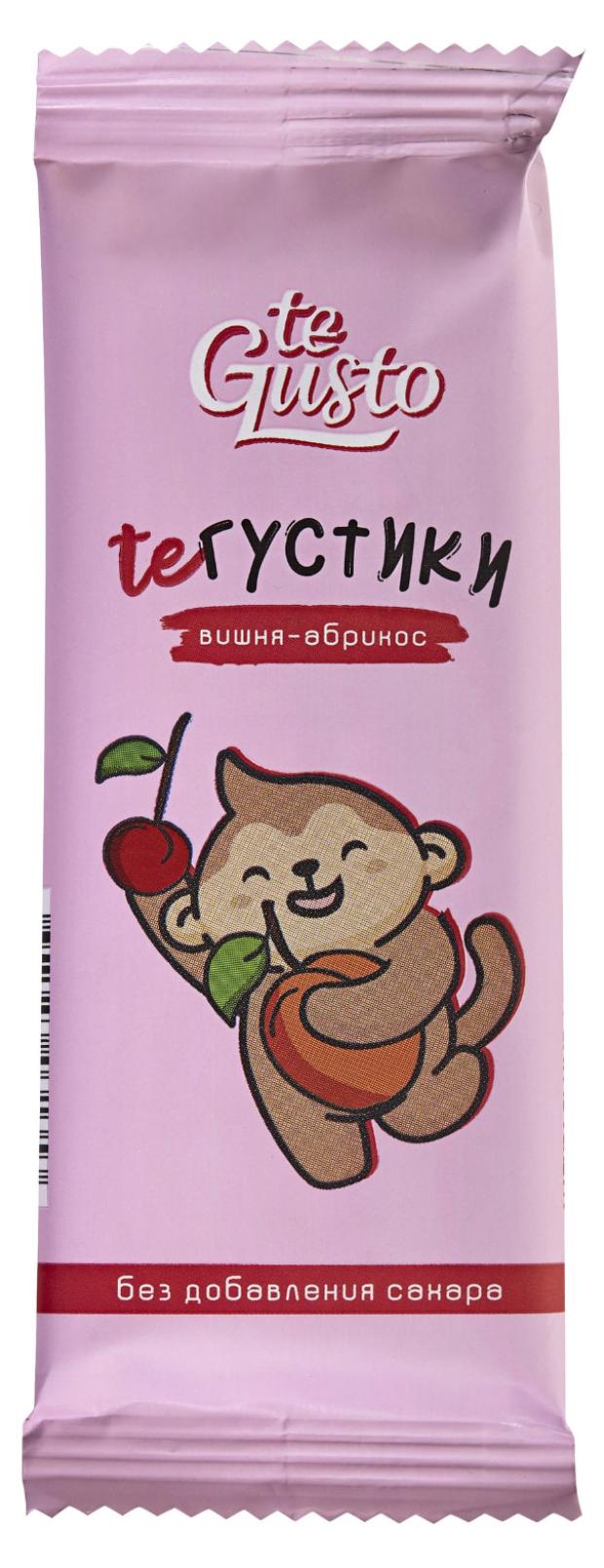 Пастилки фруктовые te Gusto вишня абрикос, 30 г фруктовые чипсы fit fruits абрикос 20 г