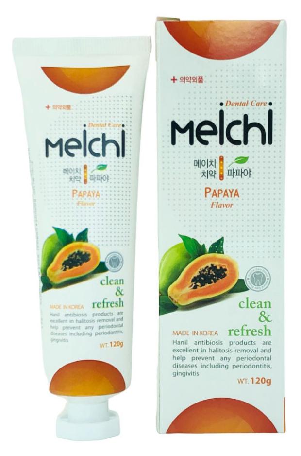 Зубная паста Hanil Meichi с экстрактом папайи, 120 г