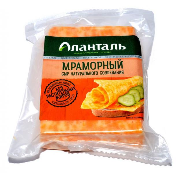 

Сыр полутвердый «Аланталь» мраморный 45% 200 г