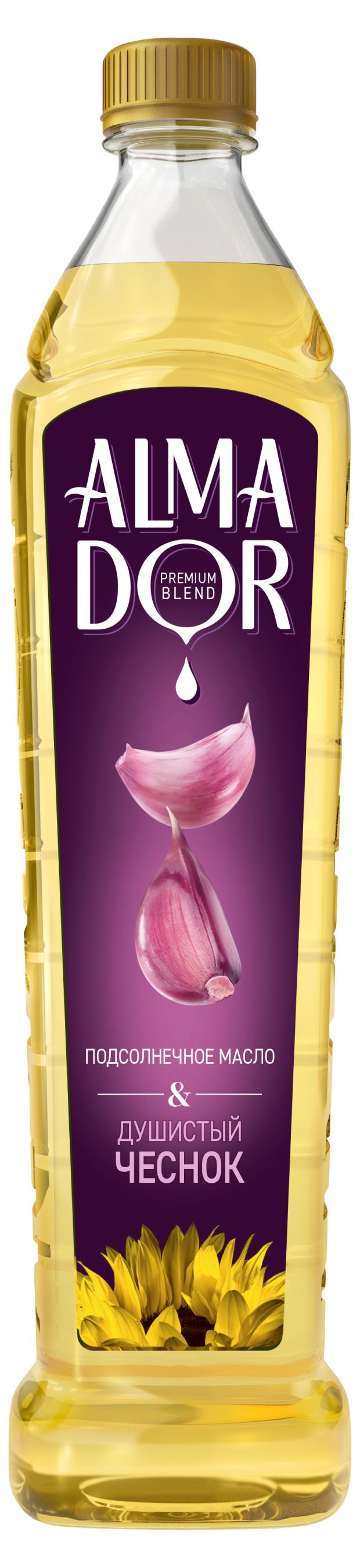 Масло подсолнечное Almador с чесноком 750 мл 134₽