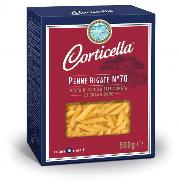 Перья Corticella Penne Rigate 70 Рифленые, 500 г