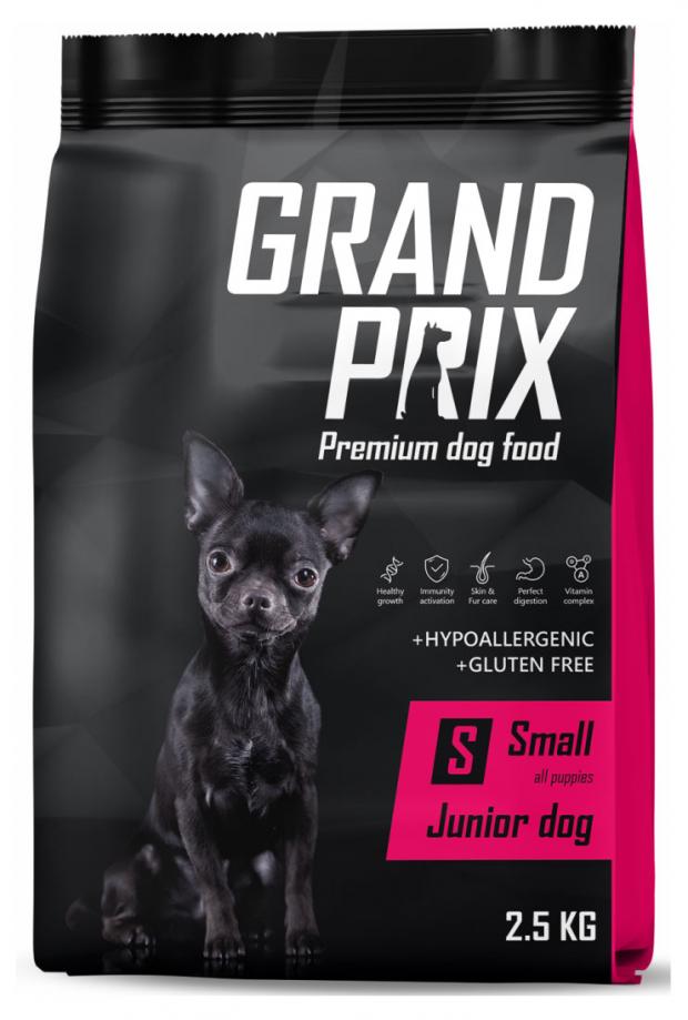 

Сухой корм для щенков собак мелких и миниатюрных пород GRAND PRIX Small Junior 2.5 кг