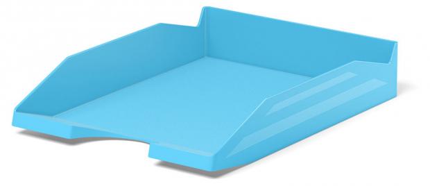 Лоток для бумаг пластиковый ErichKrause Office Pastel, голубой