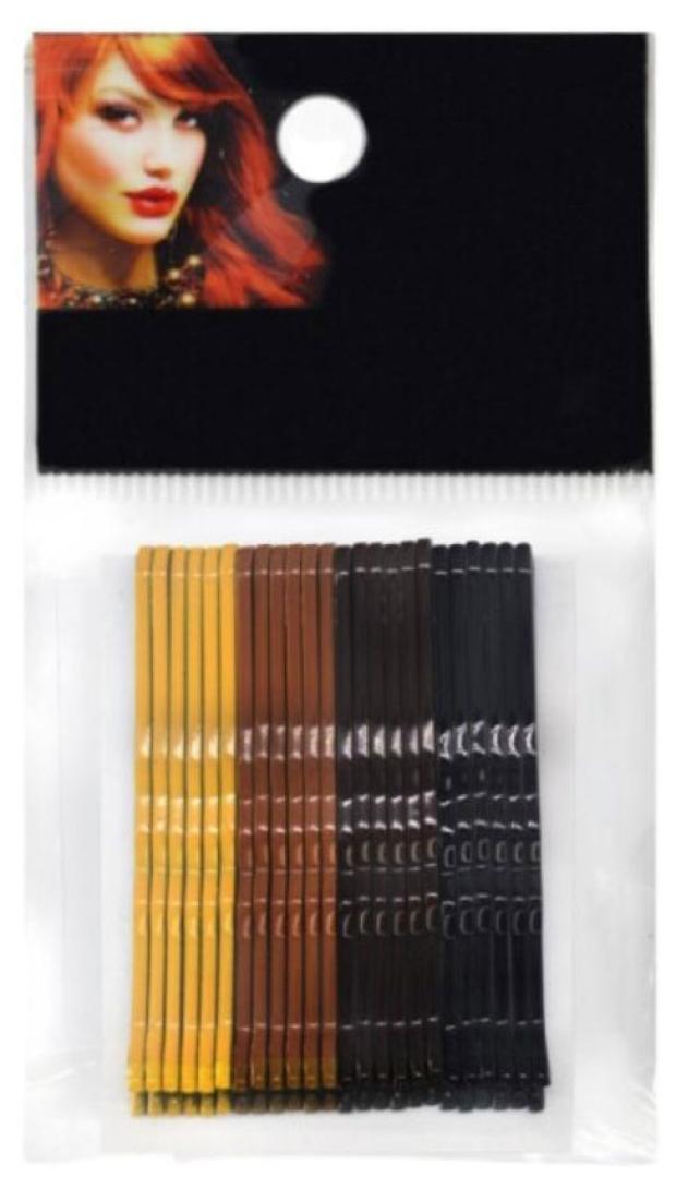 Невидимки для волос Venzi теплые цвета, 24 шт