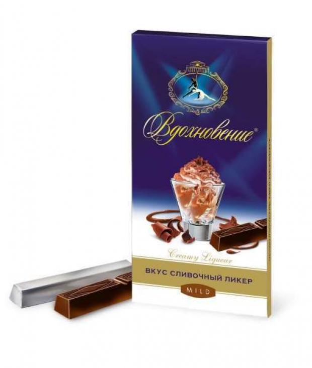 

Шоколад «Вдохновение» Creamy Liqueur сливочный ликер, 100 г