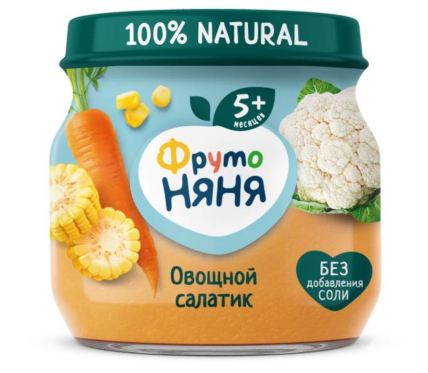 Пюре ФрутоНяня овощной салат с 5 мес., 80 г