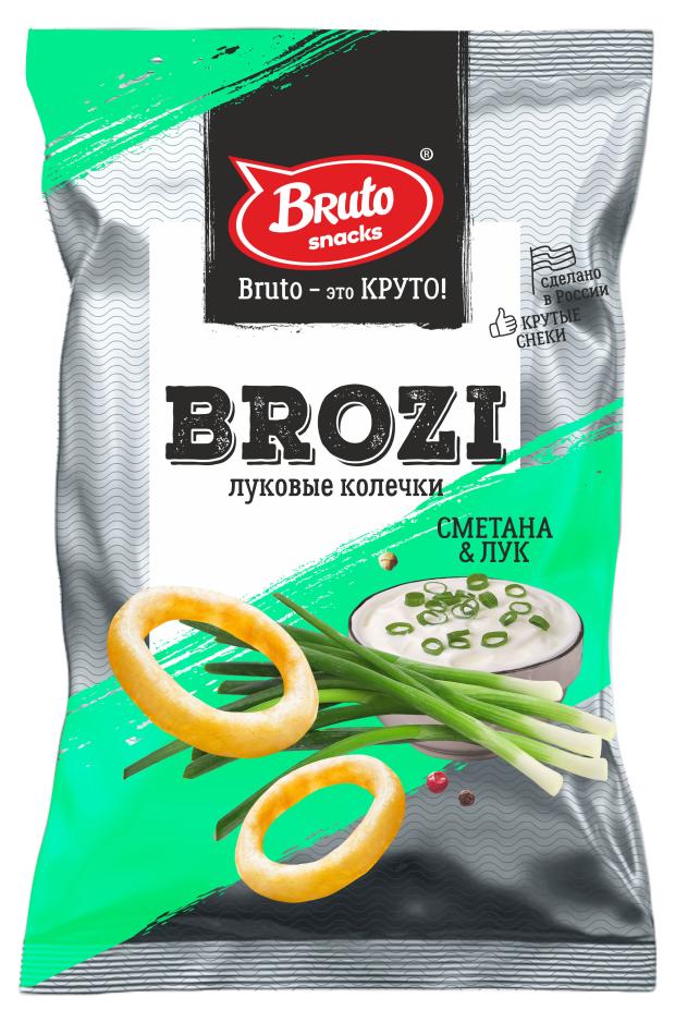 Чипсы-слайсы Brozi сметана и лук, 40 г
