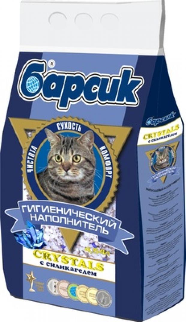 

Наполнитель для кошачьих туалетов Барсик Crystals впитывающий с силикагелем, 4,54 л