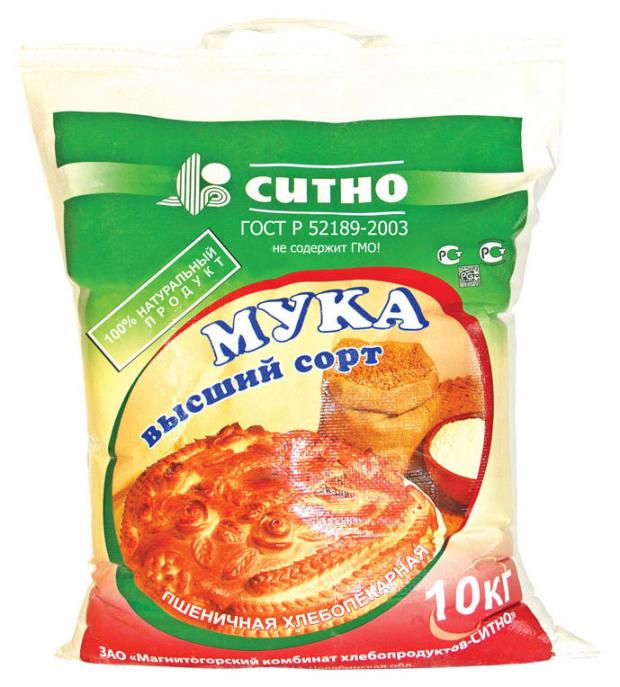 Мука пшеничная СИТНО высший сорт, 10 кг