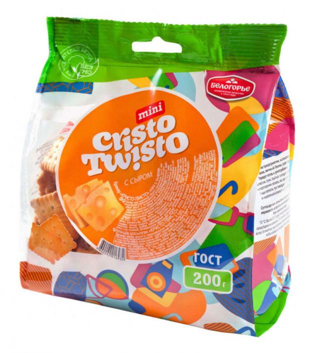 Крекер Белогорье Cristo Twisto мини с сыром, 200 г