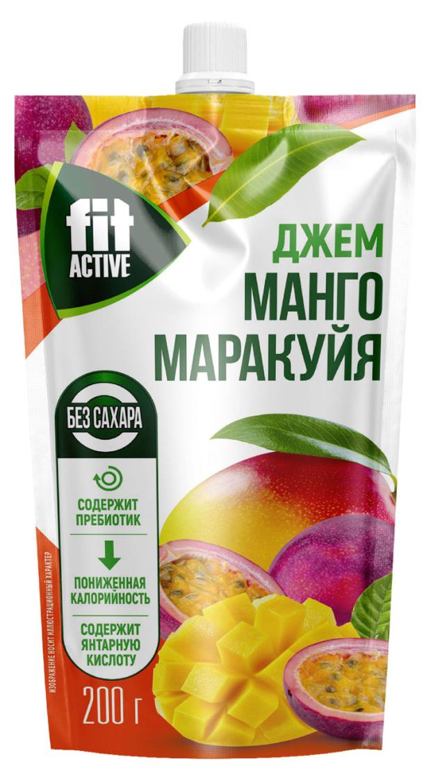 Джем FitActive манго-маракуйя без сахара, 200 г