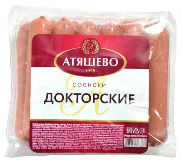 

Сосиски Атяшево Докторские, 300 г