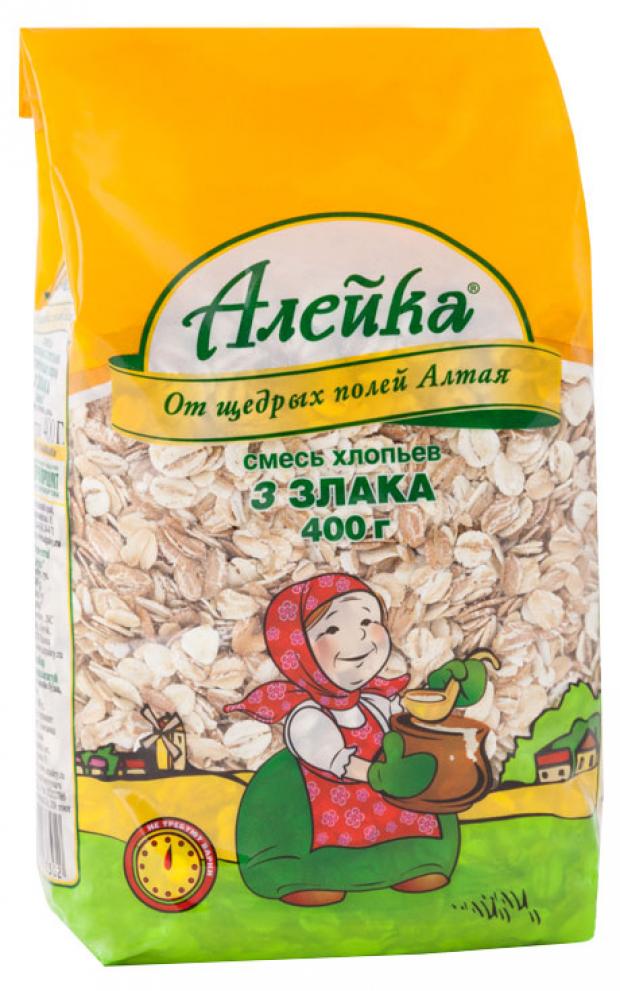 Хлопья Алейка 3 злака, 400 г