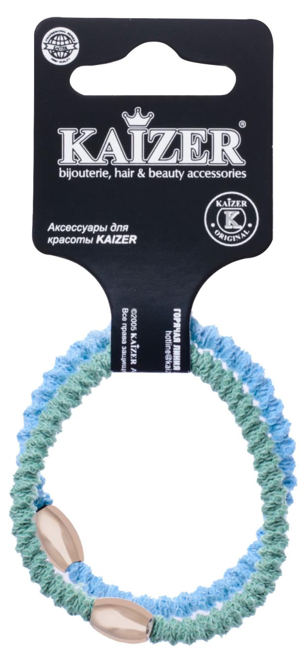 

Резинка для волос Kaizer тканевая дизайнерская, d 55 мм, 2 шт
