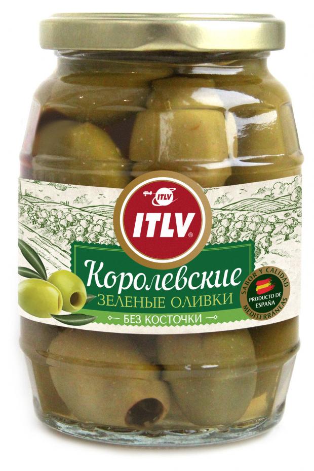 

Оливки ITLV Королевские без косточки, 370 мл