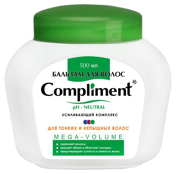 Бальзам для тонких волос Compliment Mega-Volume, 500 мл