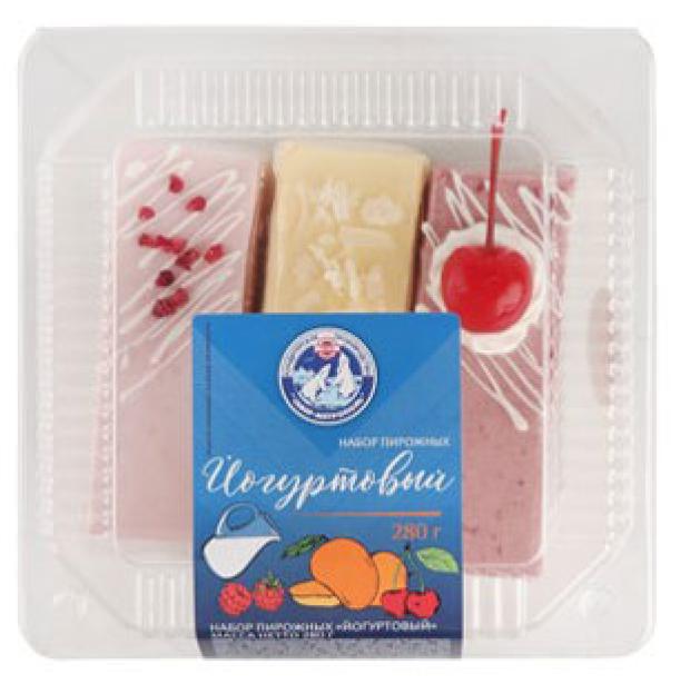 

Набор пирожных Север-Метрополь Йогуртовый микс 3 вкуса, 280 г