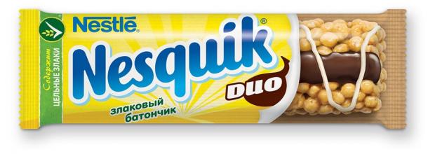 

Батончик Nestle Nesquik Duo, 23 г