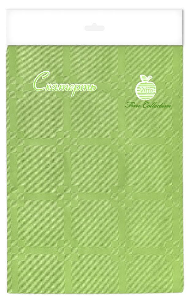 

Скатерть одноразовая бумажная Vitto зеленая с полимерным покрытием, 120х180 см