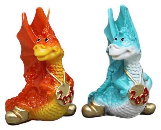 

Свеча KR Дракон крылатый, 7х7х1 см