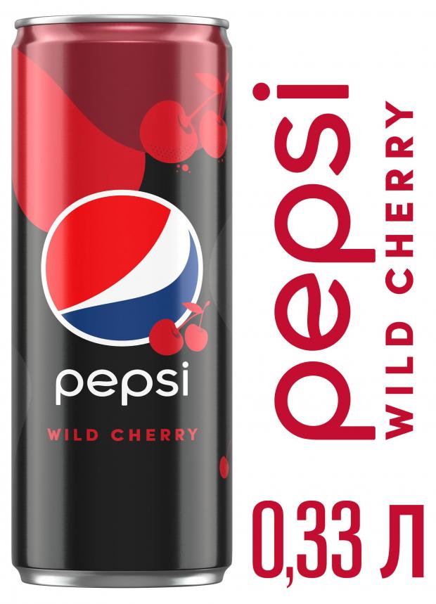 

Напиток сильногазированный Pepsi Cola Wild Cherry, 330 мл
