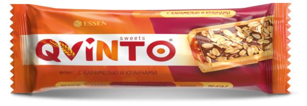 

Батончик Essen Qvinto с карамелью и кранчами, 30 г