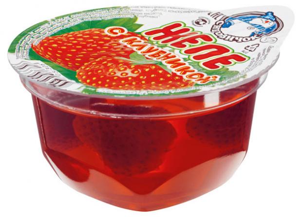 Желе фруктовое Снеговичок с клубникой, 150 г