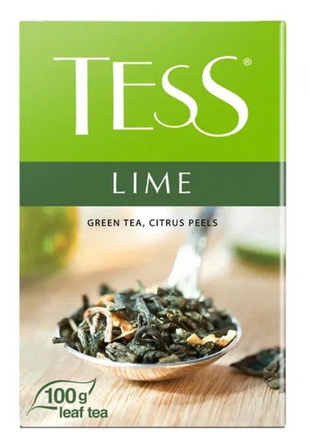 

Чай зеленый Tess Лайм листовой, 100 г