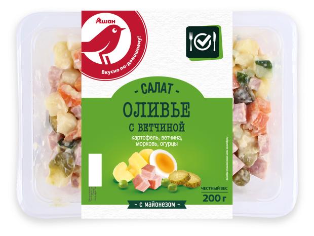 

Салат АШАН Красная птица Оливье, 200 г