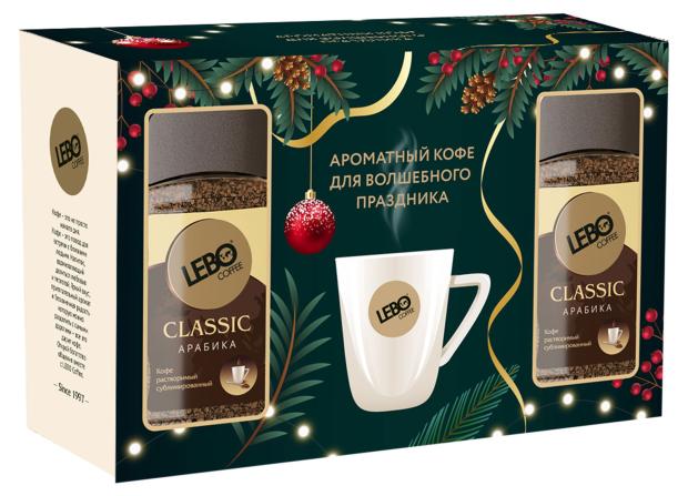 

Подарочный набор Lebo Кофе растворимый с кружкой, 200 г