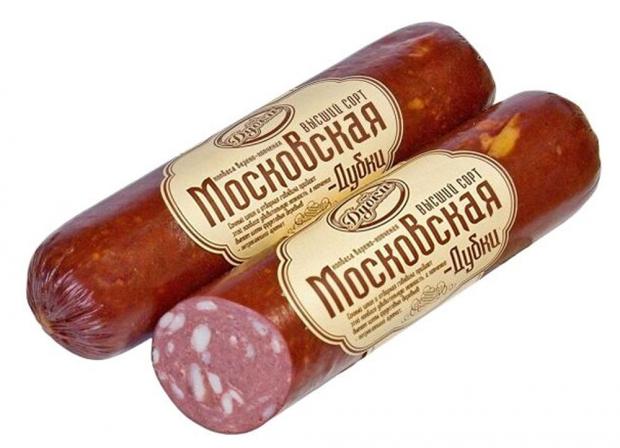 Колбаса варено-копченая Дубки Московская, 300 г