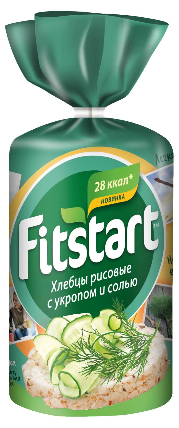 Хлебцы Мистраль Fitstart рисовые Укроп с солью, 90 г