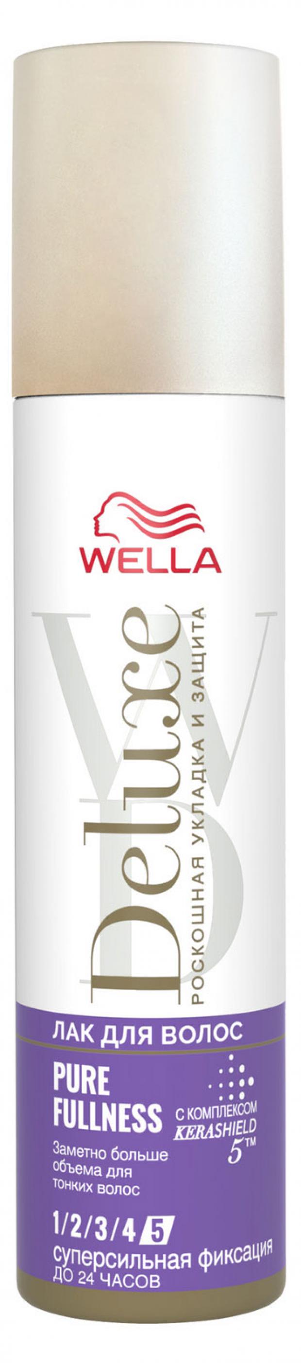 

Лак для волос Wella Deluxe Pure Fullness Суперсильная фиксация, 75 мл