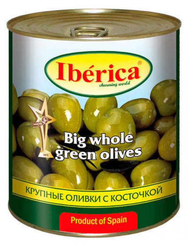 

Оливки зеленые Iberica гигантские с косточкой, 875 г