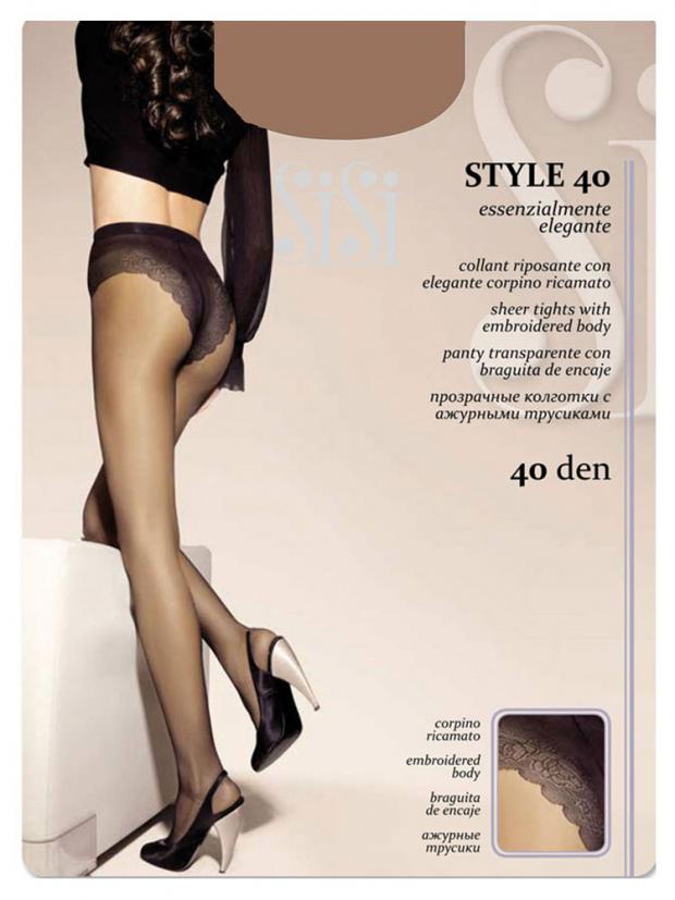 Колготки SiSi STYLE 40 miele, размер 4