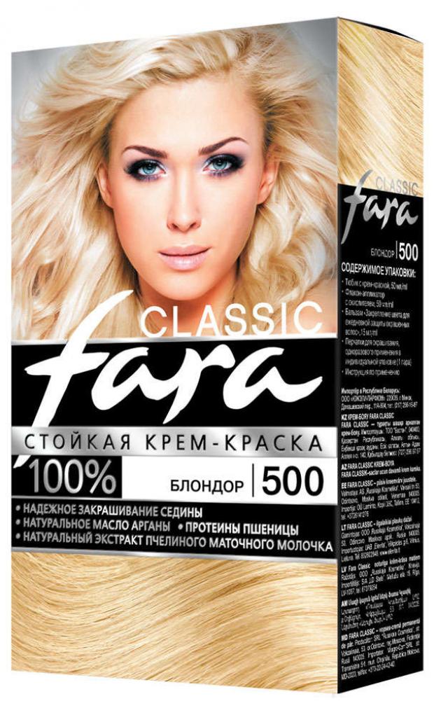 Крем-краска для волос Fara Classic блондор тон 500, 115 мл